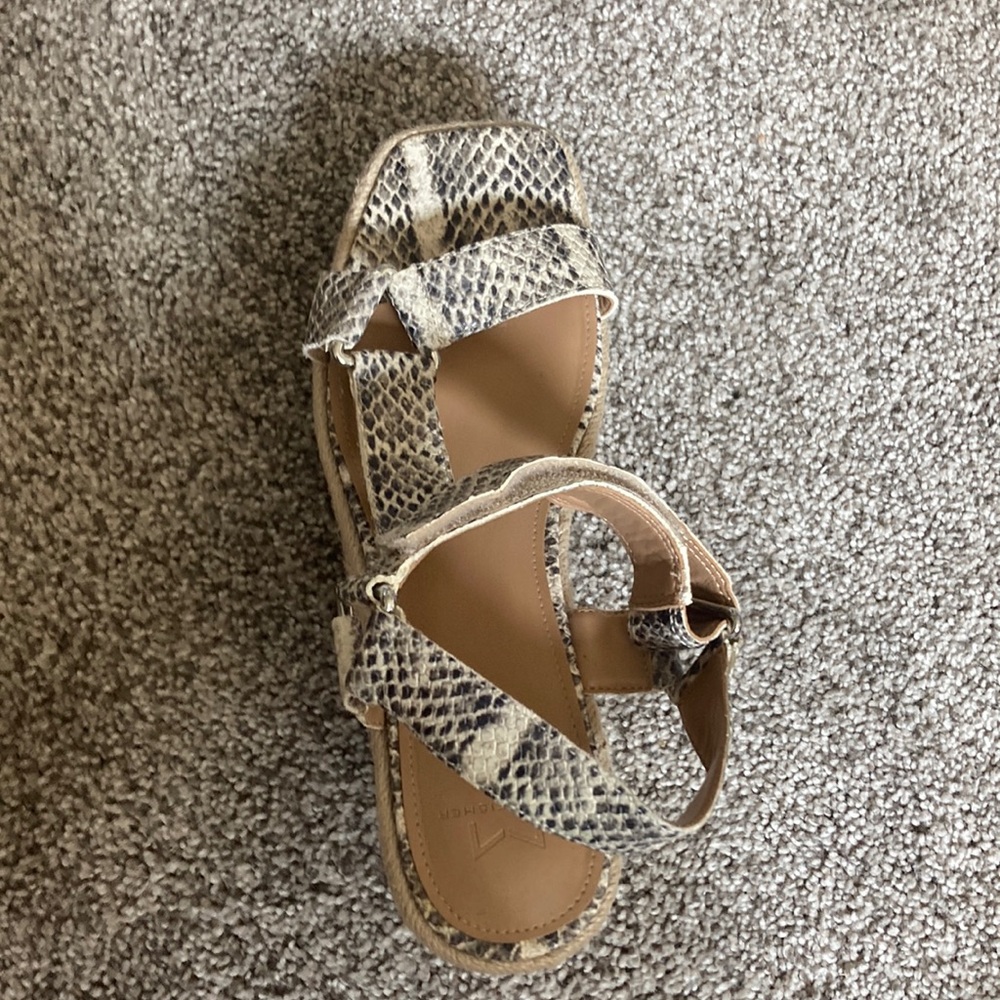Snake skin patterned Marc Fisher sandals